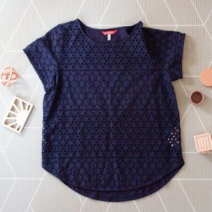 Joules Women's Blue Blouse Shirt Size 4